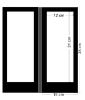 Año Nuevo Día DE LA MADRE Festividades navideñas 2 páginas Cubierta de menú LED iluminada Ventana de logotipo iluminada 5,5X11 ''PARA EL Día del Padre