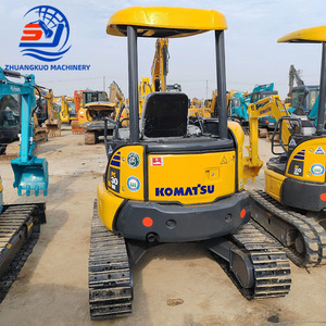 Mini-excavatrice Komatsu PC30MR-3 de 1,2 tonne avec godet de terrassement, peinture d'origine jaune, d'occasion - Product Image 2