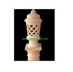 Lampe en pierre de grès Jodhpur élégante modèle 2505 de BABA MARBLES, écologique, durable, design moderne, décoration d'intérieur, éclairage en pierre naturelle - Product Image 6