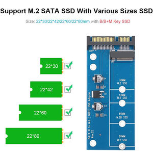 Ngff <span class=keywords><strong>m</strong></span>.<span class=keywords><strong>2</strong></span> ssd zu SATA Adapter 6Gbps NGFF <span class=keywords><strong>M</strong></span>.<span class=keywords><strong>2</strong></span> Adapter Card 15-Pin SATA III für NGFF <span class=keywords><strong>M</strong></span>.<span class=keywords><strong>2</strong></span> SATA Converter für Laptop Desktop - Product Image 3
