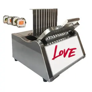 Newest tabletop style Stainless steel manual sushi cutting machine sushi roll cutter for sale manual round sushi roll maker