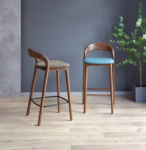 Silla de Comedor Moderna de Lujo JP con Estructura de <span class=keywords><strong>Madera</strong></span> Sólida, <span class=keywords><strong>Taburete</strong></span> de Bar para Hotel, Restaurante, Bistro, <span class=keywords><strong>Cocina</strong></span>, Barra de Bar en Casa - Product Image 5