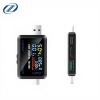 Testeur numérique USB DC 4.5-36V 0-8A, affichage numérique pour la mesure de la tension, du courant et de la capacité, port USB multifonction de type C