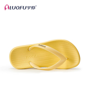 Luofu tongs pour enfant, pantoufles d'extérieur simples antidérapantes pour couple en plein air, sandales d'été à fond plat