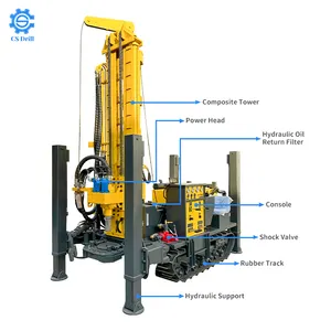 Дизельный двигатель с глубоким отверстием, гидравлическая буровая установка для водяных скважин