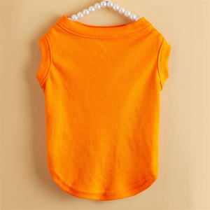 เสื้อสวมหัวสุนัขแบบคลาสสิกเสื้อยืดสีขาวสำหรับสัตว์เลี้ยงผ้าบางเนื้อแข็ง - Product Image 2