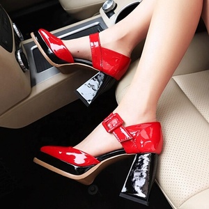 Zapatos de Tacón con Hebilla de Moda, Zapatos de Tacón Cuadrado con Plataforma, Sandalias de Verano para Mujer, Zapatos Mary Jane con Tacón Grueso, Talla Grande 46 - Product Image 5