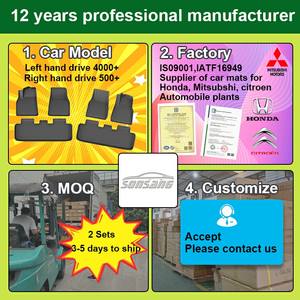 Tapis de voiture de luxe personnalisé SONSANG White Winter 5D, pièces automobiles, tapis de voiture universel toutes saisons en TPE, tapis de sol confortable et luxueux - Product Image 5