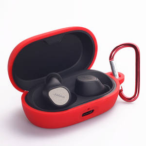 Funda de silicona para <span class=keywords><strong>Jabra</strong></span> Elite <span class=keywords><strong>7</strong></span> Pro/Elite <span class=keywords><strong>7</strong></span> Active con llavero, funda para auriculares - Product Image 5