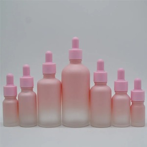 Frascos Cuentagotas de Vidrio Rosa de <span class=keywords><strong>5</strong></span>, 10, 20, 30, 50 y 100 ml, Viales con Pipeta para Aceites Esenciales, Perfumes, Sueros, Aromaterapia y Envases Cosméticos - Product Image 3