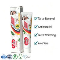 Dentifrice naturel à l'aloe vera, aux herbes, antibactérien, détartreur et blanchissant, pour vente en gros personnalisée.
