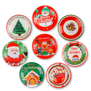 Juego <span class=keywords><strong>de</strong></span> Vajilla Desechable <span class=keywords><strong>de</strong></span> Estilo Moderno Personalizado, Venta Caliente, Ecológico, para <span class=keywords><strong>Navidad</strong></span>, Año Nuevo, Fiestas, Cenas, Platos <span class=keywords><strong>de</strong></span> <span class=keywords><strong>Papel</strong></span> - Product Image 4
