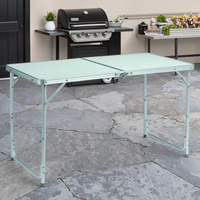 Pieds de table pliants ménagers super légers à hauteur réglable pour dîner en plein air BBQ Camping Table & Chair Set