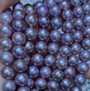 Dây Ngọc Trai Edison Tròn Màu Tím Nhạt Tự Nhiên Chất Lượng Hàng Đầu 11-13Mm - Product Image 1