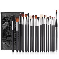 Ensemble de pinceaux de maquillage professionnel de luxe de haute qualité, 19 pièces, avec logo privé, techniques professionnelles, pinceau pour le visage, pinceau pour le mascara