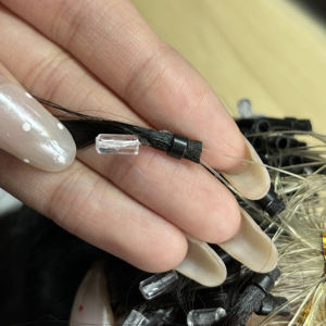 Extensions de cheveux chinoises invisibles sans pointe, double ligne, sans pli, ondulation naturelle, russes, 100% vierges, lisses crépus, 100g - Product Image 3