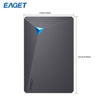 EAGET G20Pro Disque Dur Externe Antichoc 2,5 Pouces HDD Noir ABS Gris Disque Dur Externe 1 To USB 3.0 pour PC