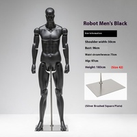 Mannequin robotique unisexe sans tête pour présentation de bijoux, modèle sportif, pose debout, articulations mobiles, en fibre de verre, pour adultes