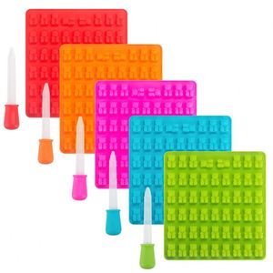 Moule en silicone alimentaire réutilisable pour bonbons gélifiés, glaçons et chocolat, motif ours, 53 cavités, pour usage domestique et DIY - Product Image 6