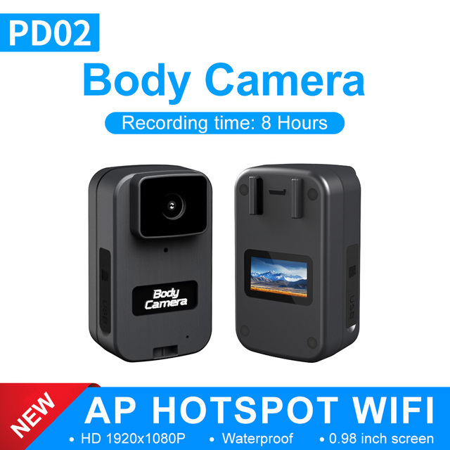 1200mAh Battery Powered Mini Wearable Video Body Cam 1080P 120 Degree IP65 Waterproof Back Clip Portable WIFI Sports Body Camera