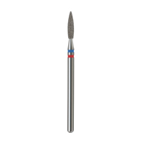 Foret à ongles diamanté bleu+rouge XL 2,3 mm, best-seller, en acier inoxydable, parfait pour les professionnels de la manucure