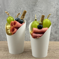 Offre spéciale Emballage de fast-food durable et écologique en papier kraft boîte à frites avec impression de logo personnalisé de qualité alimentaire