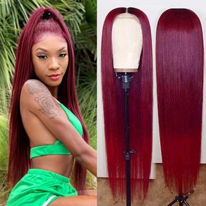 Perruque frontale en dentelle complète 99J Highlight HD en cheveux humains, cheveux vierges brésiliens de vison, perruques frontales en dentelle pour femmes noires - Product Image 2