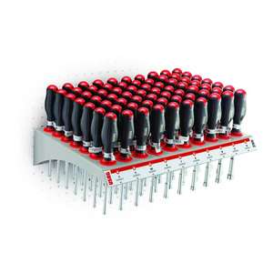 USAG - U02990300 Étagère à douilles hexagonales pour présentoirs (100 pièces) -PRISES EAN 8001150035630 AVEC POIGNÉE - Product Image 1