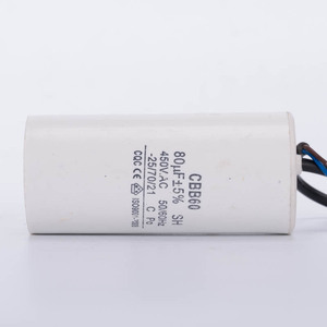 ตัวเก็บประจุ YUNTENG CBB60 80uF 450V AC สำหรับมอเตอร์เครื่องซักผ้าและปั๊มน้ำ - Product Image 2
