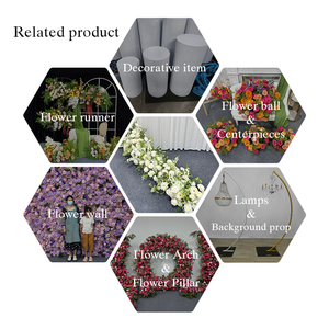 Rosas Blancas Artificiales, Flores de Seda y Plantas Verdes para Decoración de Bodas, Guía para Centros Comerciales - Product Image 5