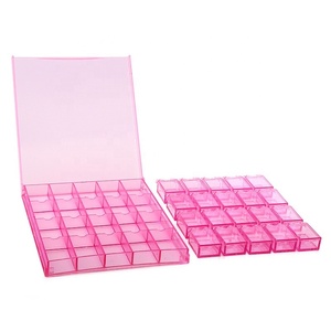 20 Grilles Multipurpose Amovible Rose Blanc Boîte de <span class=keywords><strong>Rangement</strong></span> en Plastique <span class=keywords><strong>Nail</strong></span> <span class=keywords><strong>Art</strong></span> Design Décoration Jewel Case - Product Image 3