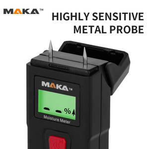 MAKA-medidor <span class=keywords><strong>digital</strong></span> de humedad de madera, medidor de humedad, medición de temperatura ambiente - Product Image 4
