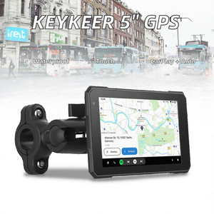 Navigateur GPS portable pour moto Keykeer avec écran tactile de 5 pouces, étanche, WiFi intégré, CarPlay, Android Auto, 1 an de garantie mondiale - Product Image 2