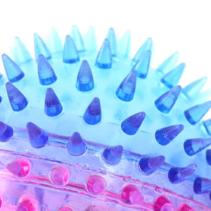 Balle transparente à LED bicolore en TPR de haute qualité, 7,5 cm de diamètre, jouets pour animaux de compagnie - Product Image 4