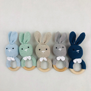 Offre Spéciale 15cm Crochet Lapin <span class=keywords><strong>Dentition</strong></span> Bague En <span class=keywords><strong>Bois</strong></span> Pour Bébé Jouets <span class=keywords><strong>De</strong></span> <span class=keywords><strong>Dentition</strong></span> - Product Image 3