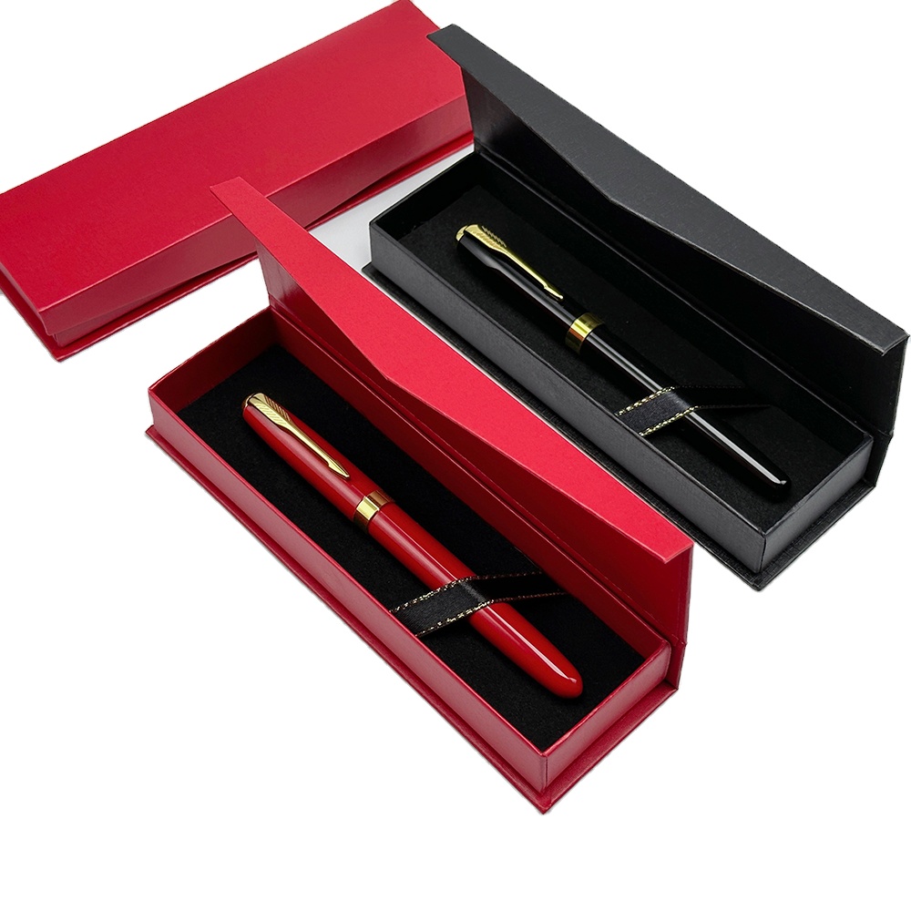 SEAPEN Limited Edition Luxury PU Leather Cardboard Gift Box Pen Set for Business Metal Pen Can Customized Print LOGO