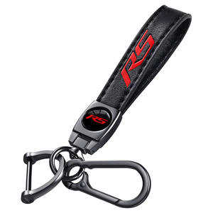 <span class=keywords><strong>Porte</strong></span>-clés de voiture en cuir véritable pour hommes et femmes, cadeau familial, accessoires pour <span class=keywords><strong>porte</strong></span>-clés - Product Image 2