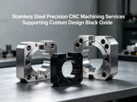 Servicios de Mecanizado CNC de Precisión en Acero Inoxidable con Diseño Personalizado y Acabado de Óxido Negro