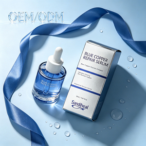 Sérum facial au cuivre bleu à marque privée, anti-rides, boostant le collagène, hydratant et réparateur pour la peau, fabrication OEM - Product Image 3