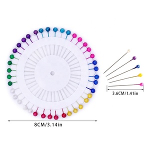 <span class=keywords><strong>Épingle</strong></span> à coudre de tête de perle décorative colorée arc-en-ciel RTS 36mm - Product Image 3