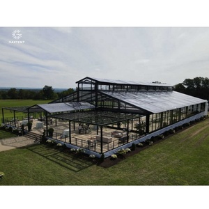 Carpa marquesina 10x5 m transparente 40x80 7x12 Carpa de aluminio con marco para eventos 50mm Toldo de aluminio Atrium Carpa para eventos - Product Image 6