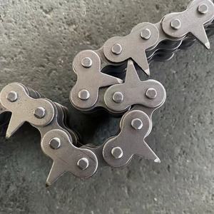 Catena <span class=keywords><strong>a</strong></span> rulli in acciaio legato <span class=keywords><strong>a</strong></span> doppia fila con denti <span class=keywords><strong>a</strong></span> punta 4 punti 08B industriale per uso ristorazione - Product Image 6