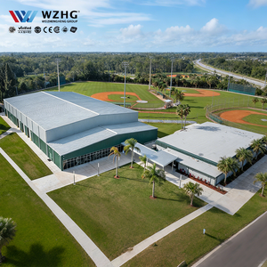 Structure de gymnase de basketball en acier PEB résistante aux charges de neige, de haute qualité pour la communauté - Product Image 1