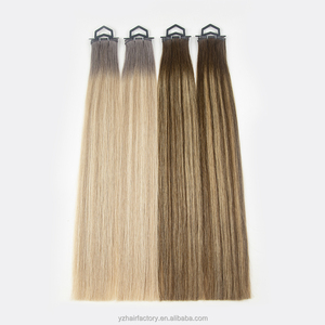 ผมต่อแบบ Double Drawn เกรด 12A สีบลอนด์ไฮไลท์ ไม่ผสมซิลิโคน ผมแท้รัสเซีย Remy Genius Weft จากโรงงานผู้ผลิต  แบบ Virgin Genius Weft - Product Image 5