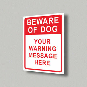 Letrero Personalizado de Advertencia de OSHA con la Leyenda 'Cuidado con Perros', 7x10 Pulgadas, Aluminio Resistente a la Oxidación 040, Letrero de Seguridad con la Leyenda 'Prohibido el Paso' para Propiedades - Product Image 2