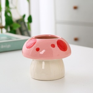 MSH Vaso in Ceramica a Forma di Fungo Cartoonesco, Portapenne Idroponico, Regalo <span class=keywords><strong>per</strong></span> Ragazze - Product Image 4