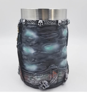 Unusual Stainless Steel <strong>Gothic</strong> Party Creative <strong>Drinking</strong> <strong>Glass</strong> 3D Skull Mug Skeleton Punk Style Wine Whiskey Skull Beer <strong>Glasses</strong> - Product Image 5