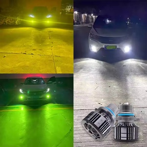 Phare antibrouillard laser pour voiture, mini-lentille H7 H11 9005 9006, projecteur antibrouillard pour voiture, feux antibrouillard LED bicolores blanc jaune vert 12V Focos - Product Image 2