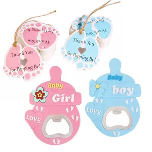 Baby Boy Girl Bottle Opener Gift Feeding Bottle Shaped Openers Return Gifts Set for Baby Shower Birthday Party Guests Souvenir