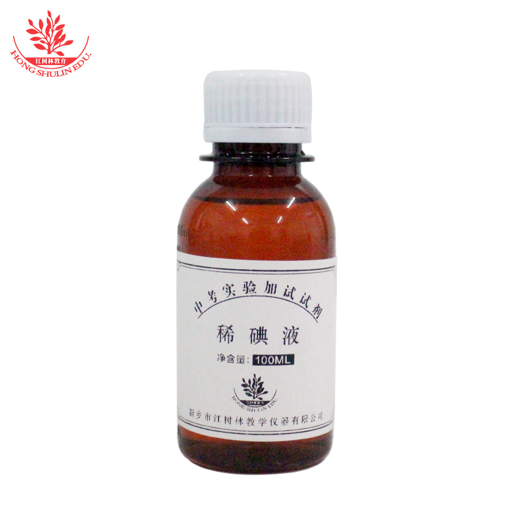 100 ml de solution diluée d'iode